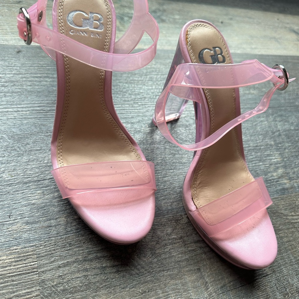 Gianni Bini Pink Translucent Heels